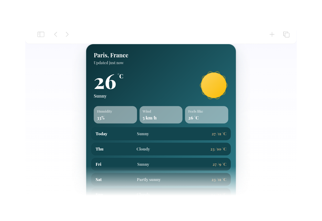 Aesthetic Weather Widget Thumbnail