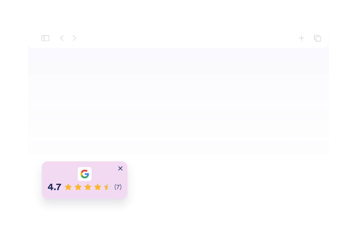 Google Reviews Badge Widget Template Thumbnail
