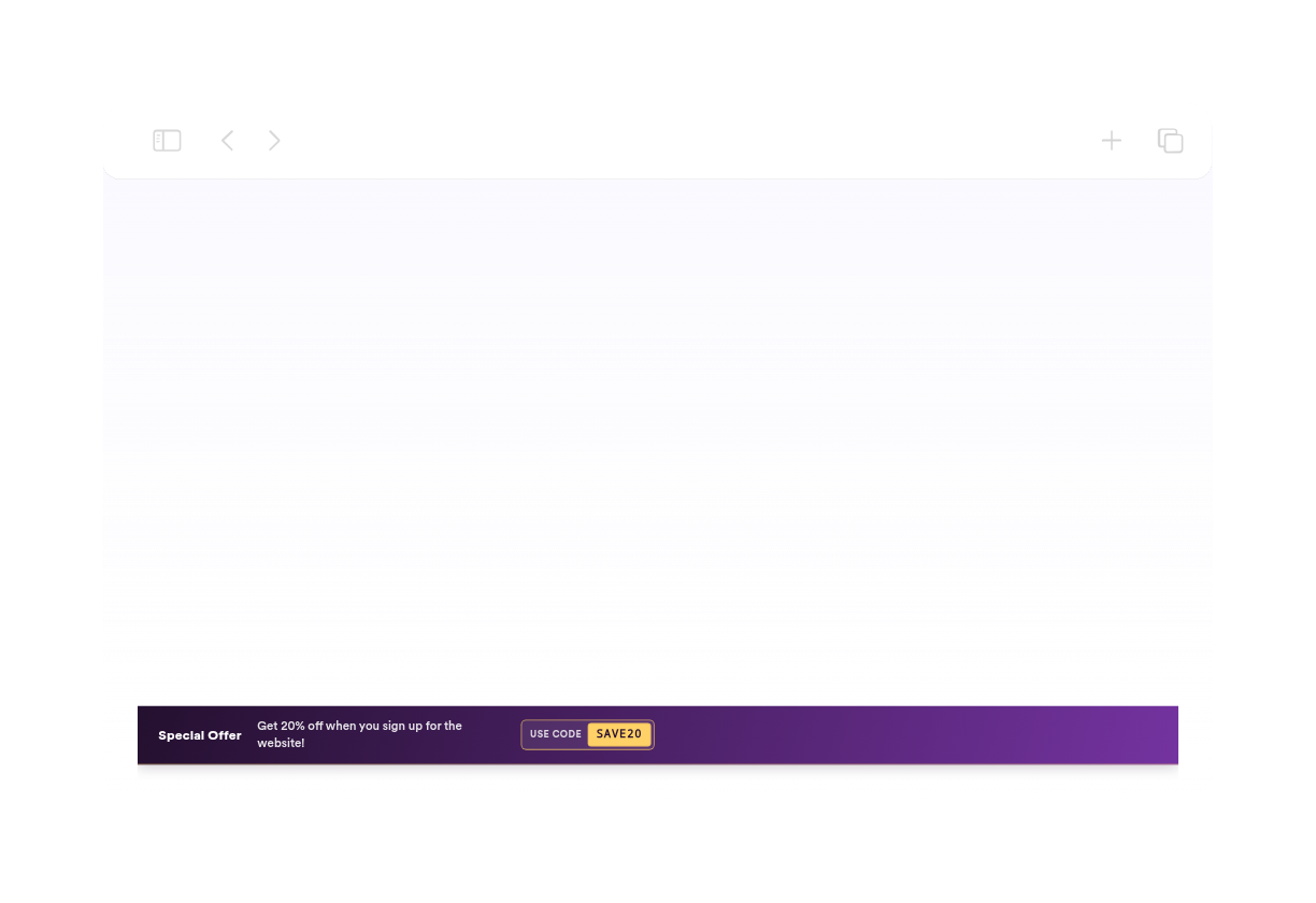 Offer Announcement Bar Thumbnail