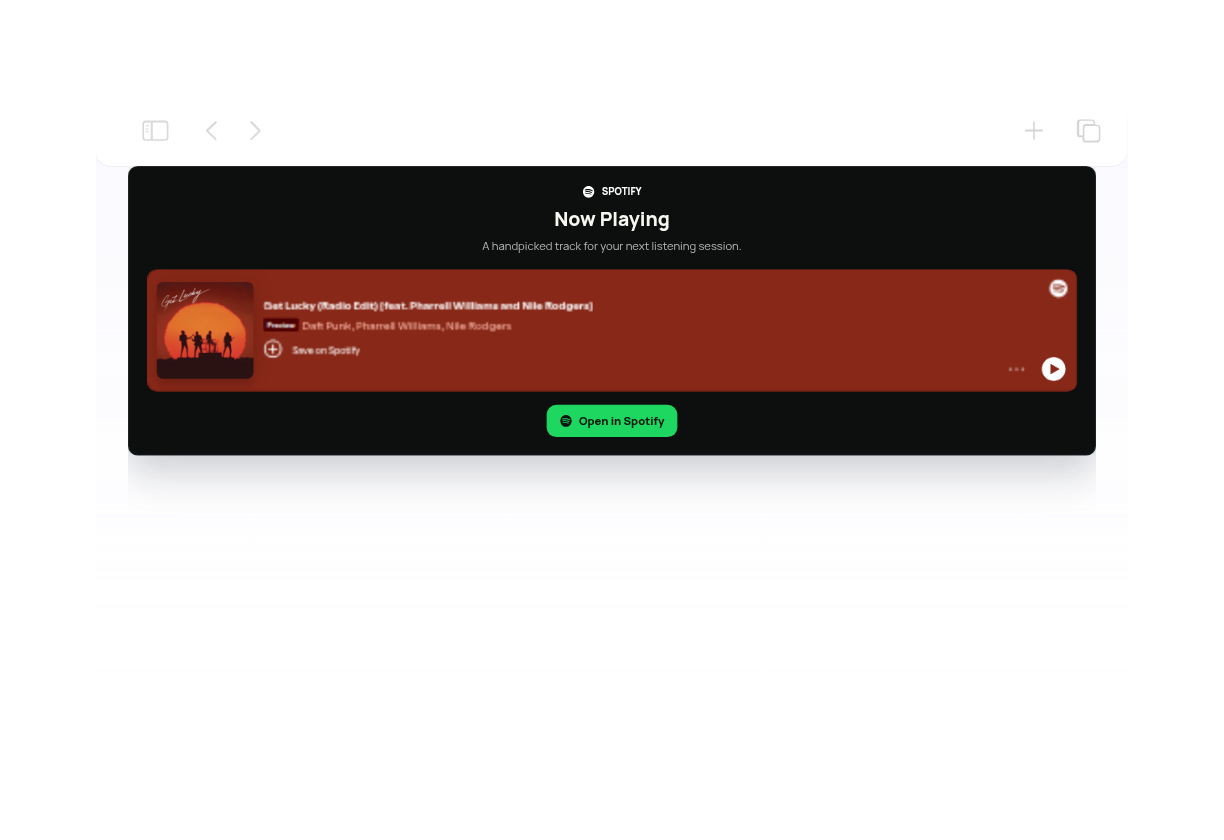 Spotify Now Playing Widget Thumbnail