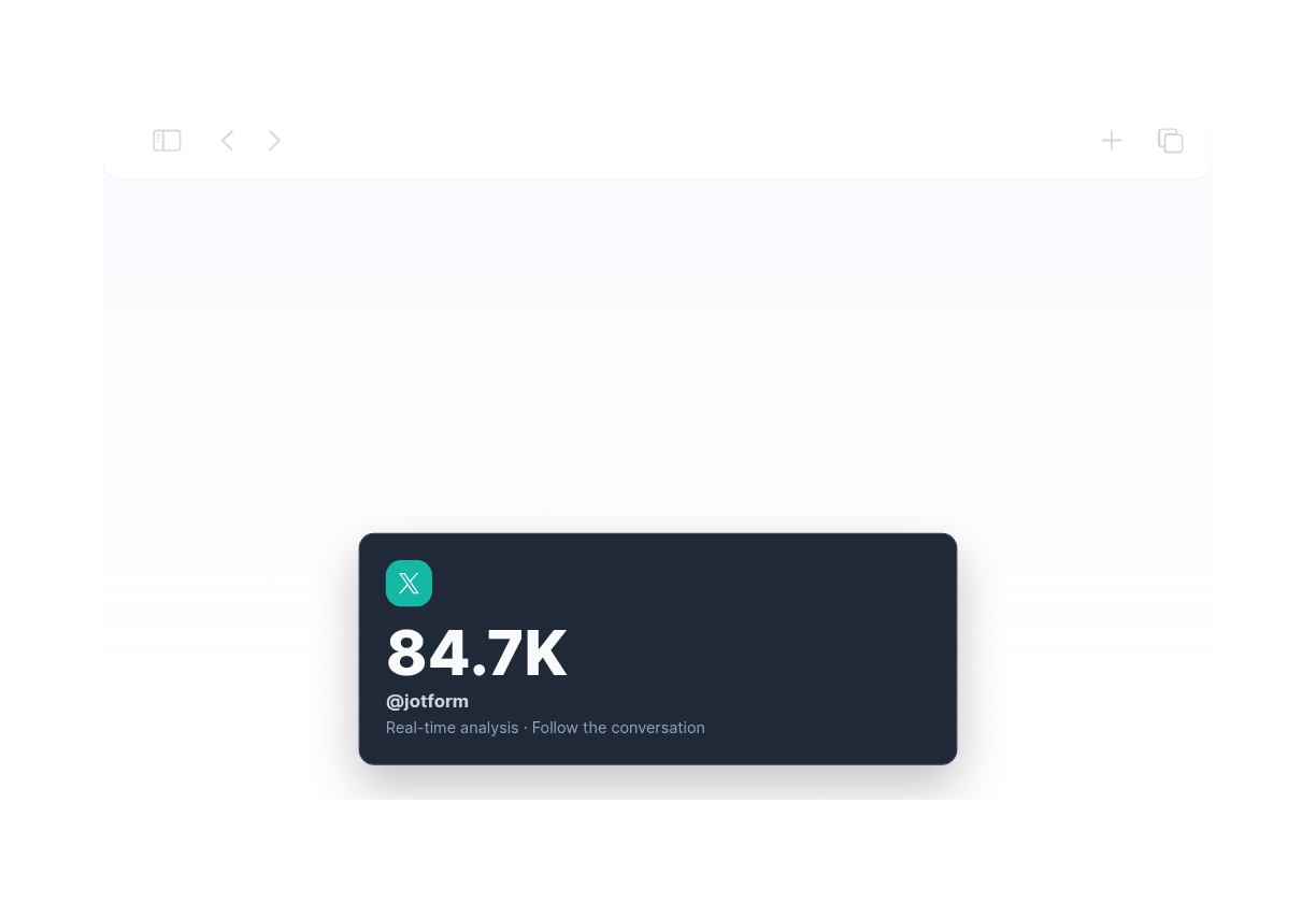 X/Twitter Follower Count Widget Thumbnail