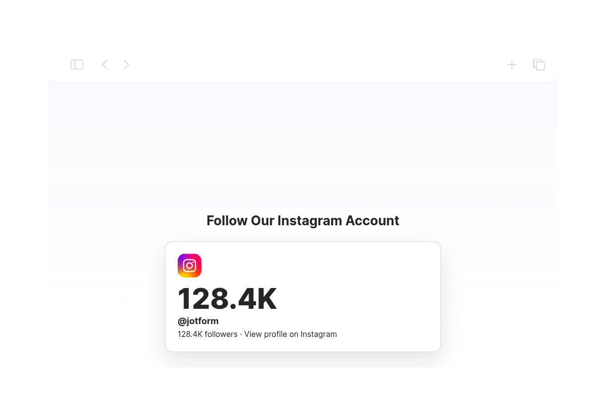 Instagram Follower Count Widget Thumbnail