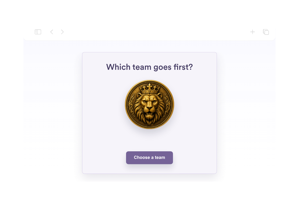 Customizable Coin Flip Widget Thumbnail