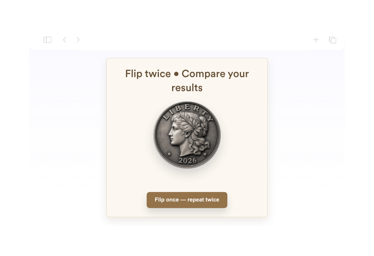 2 Times Coin Flip Widget Thumbnail