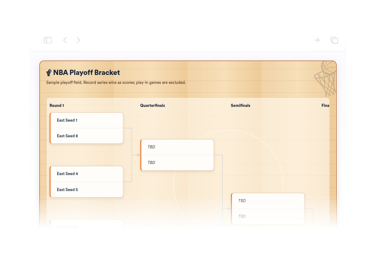 NBA Bracket Maker Thumbnail