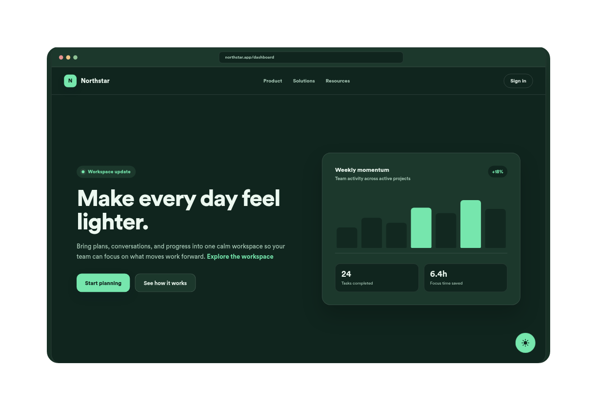 AI Website Dark Mode Thumbnail