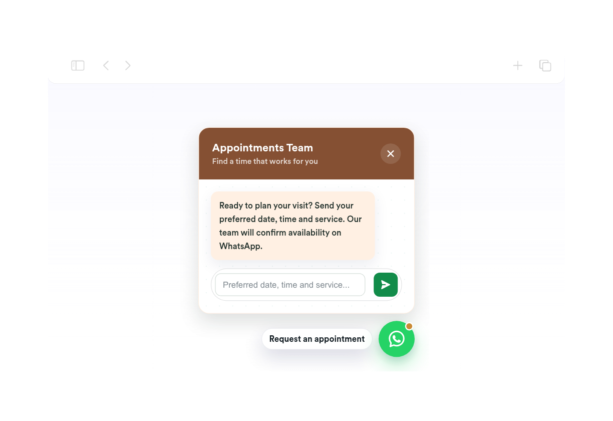 WhatsApp Appointment Thumbnail