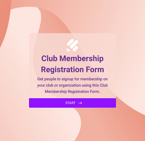 Form Templates: クラブ会員登録フォーム
