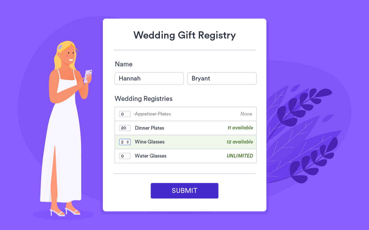 Quantity Gift Registry Screenshot 1