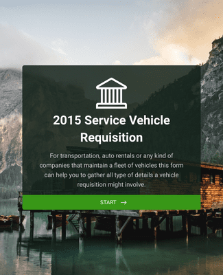 Service Vehicle Requisition