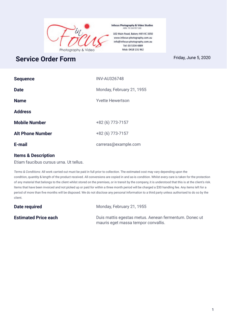 30 Work Order Templates Jotform