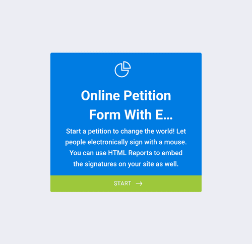 Form Templates: 電子署名付きオンライン請願書フォーム