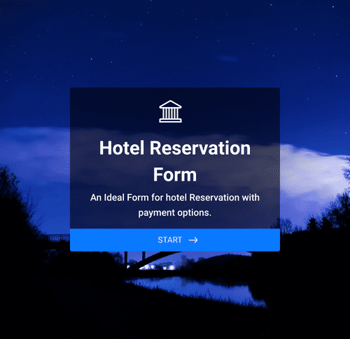 Form Templates: ホテル予約フォーム
