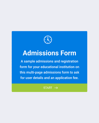 Form Templates: 大学入学願書受付けフォーム