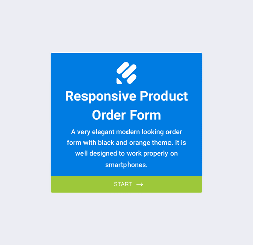 Form Templates: モバイル対応の商品注文フォーム
