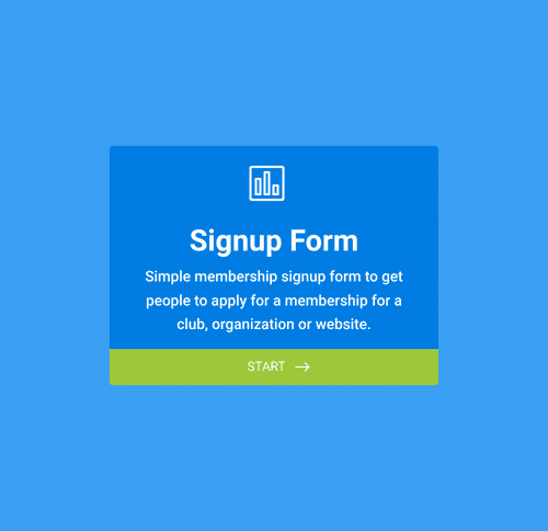 Form Templates: 入会申込書フォーム