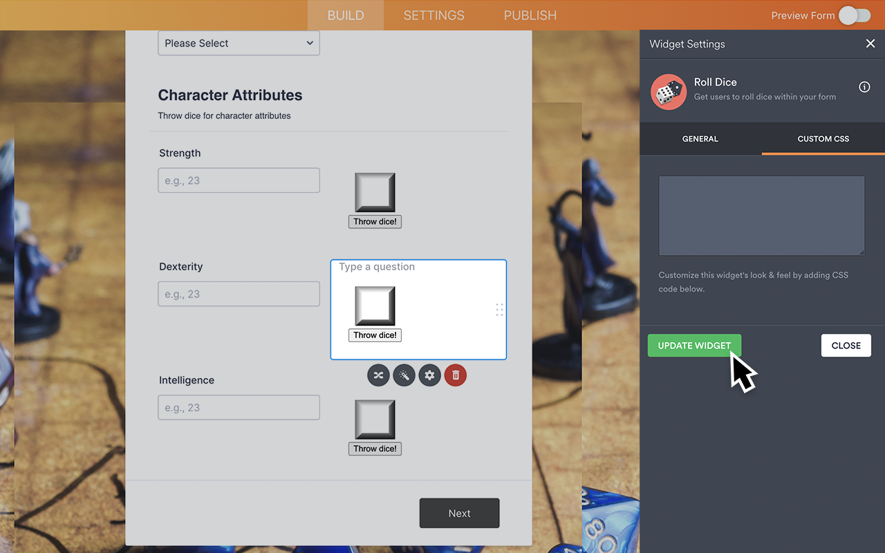 Roll Dice - Form Widgets | Jotform