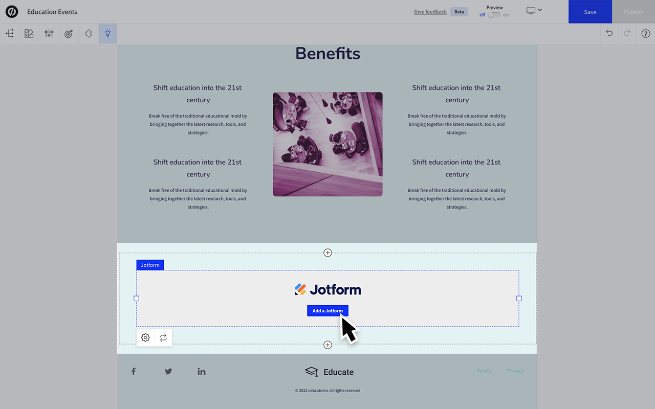 Unbounce - CMS | Jotform