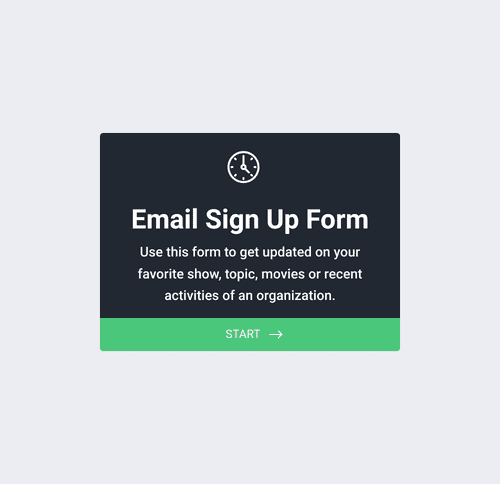 Form Templates: メールマガジン登録フォーム