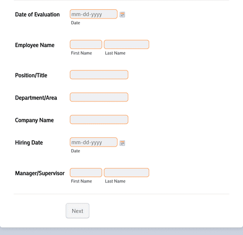Form Templates: 90 Day Employee Evaluation Form