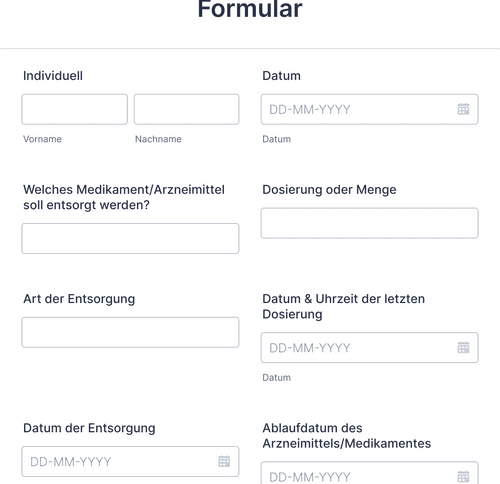 Formular E111 Formular zur Patienteninformation Formularvorlage | Jotform