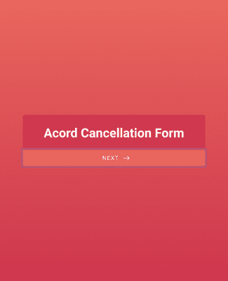Form Templates: Acord Cancellation Form