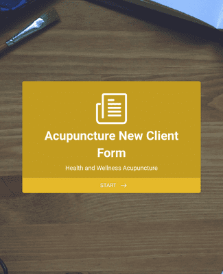 Form Templates: Acupuncture New Client Form