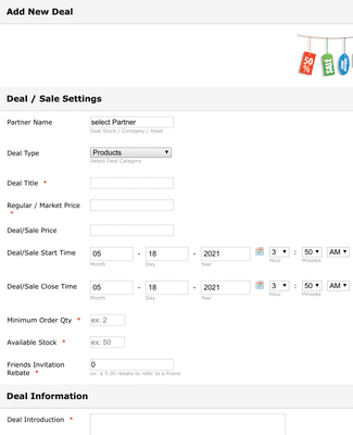 Negotiation Sales Form