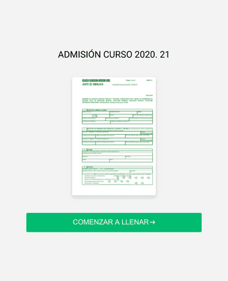 Form Templates: ADMISIÓN CURSO 2020 21