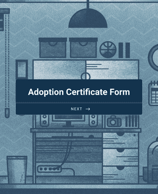 Form Templates: Adoption Certificate Form