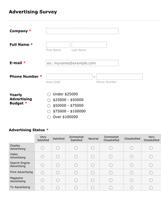 Customer Profile Survey Form Template | Jotform