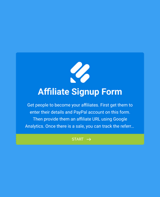 Form Templates: Affiliate Signup Form
