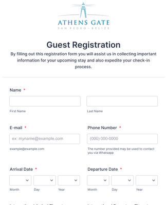 AG Guest Registration Form