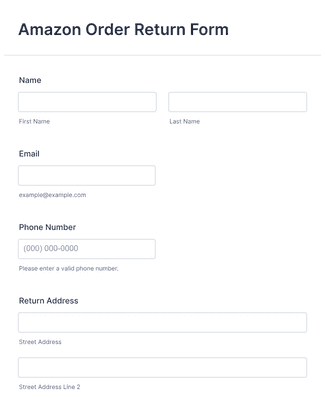 Amazon Business Order Document Example.pdf Sales Order Form Template | Jotform