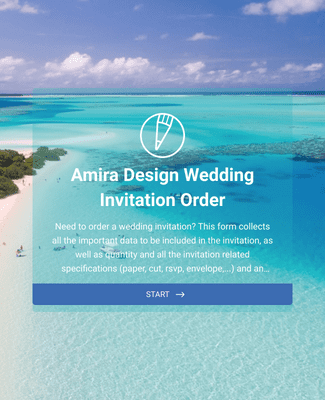 Form Templates: Design Wedding Invitation Order