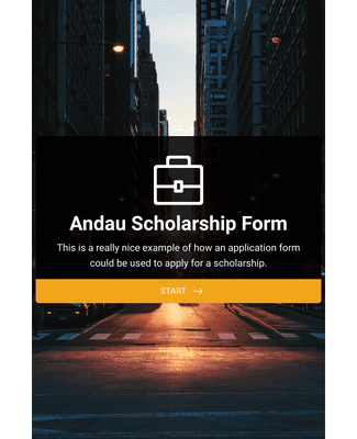 Form Templates: Scholarship Application