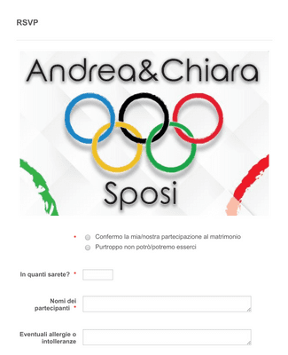 Form Templates: ANDREA E CHIARA