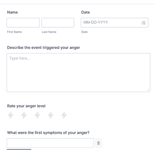 Anger Management Evaluation Form Template Jotform 4883