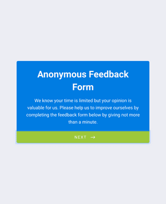 Form Templates: Anonymous Feedback Form