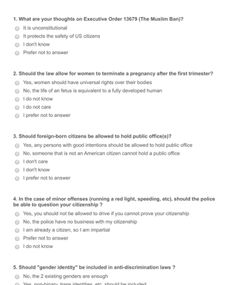 Class Poll Form Template | JotForm