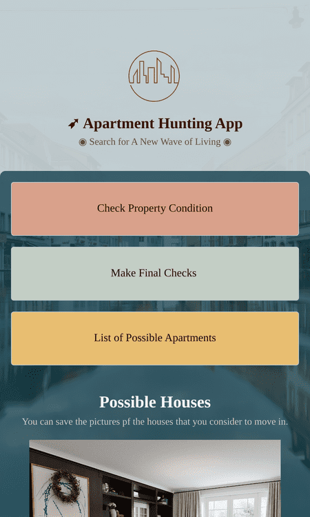 Apartment Hunting App