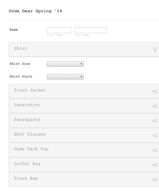 Apparel Purchase Order Form