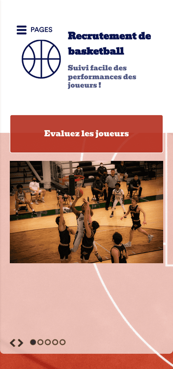 Application de recrutement de basketball Modèle | Jotform