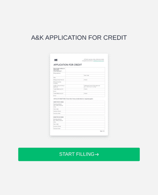 Application for Credit Form