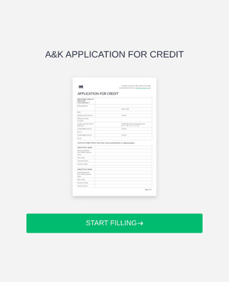 Application for Credit Form Template | Jotform