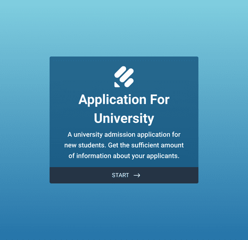 Form Templates: Application For University Form