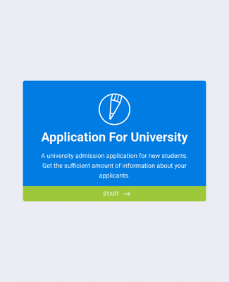 Form Templates: Application for University