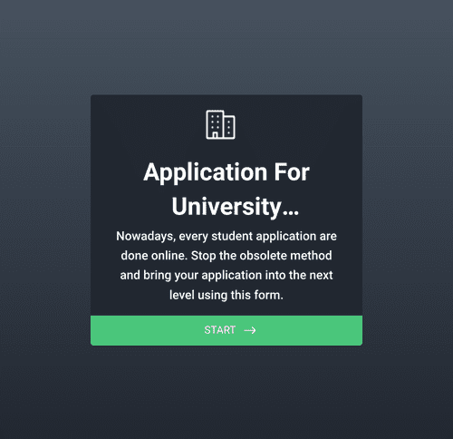 Form Templates: Application Form For University