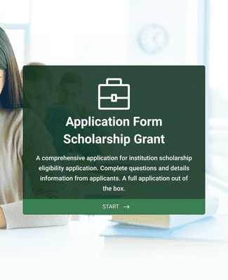 Sample Scholarship Application Form 