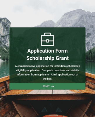 Form Templates: Sample Scholarship Application Form 